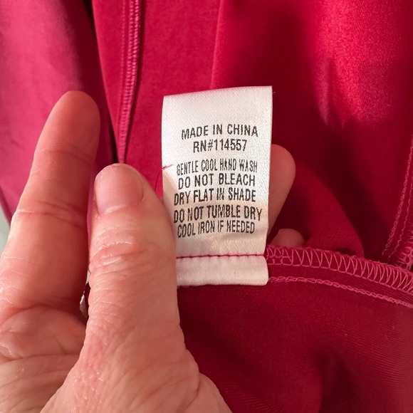 THML Faux Suede Open Front Fuchsia Coat Size Small - Picture 7 of 9